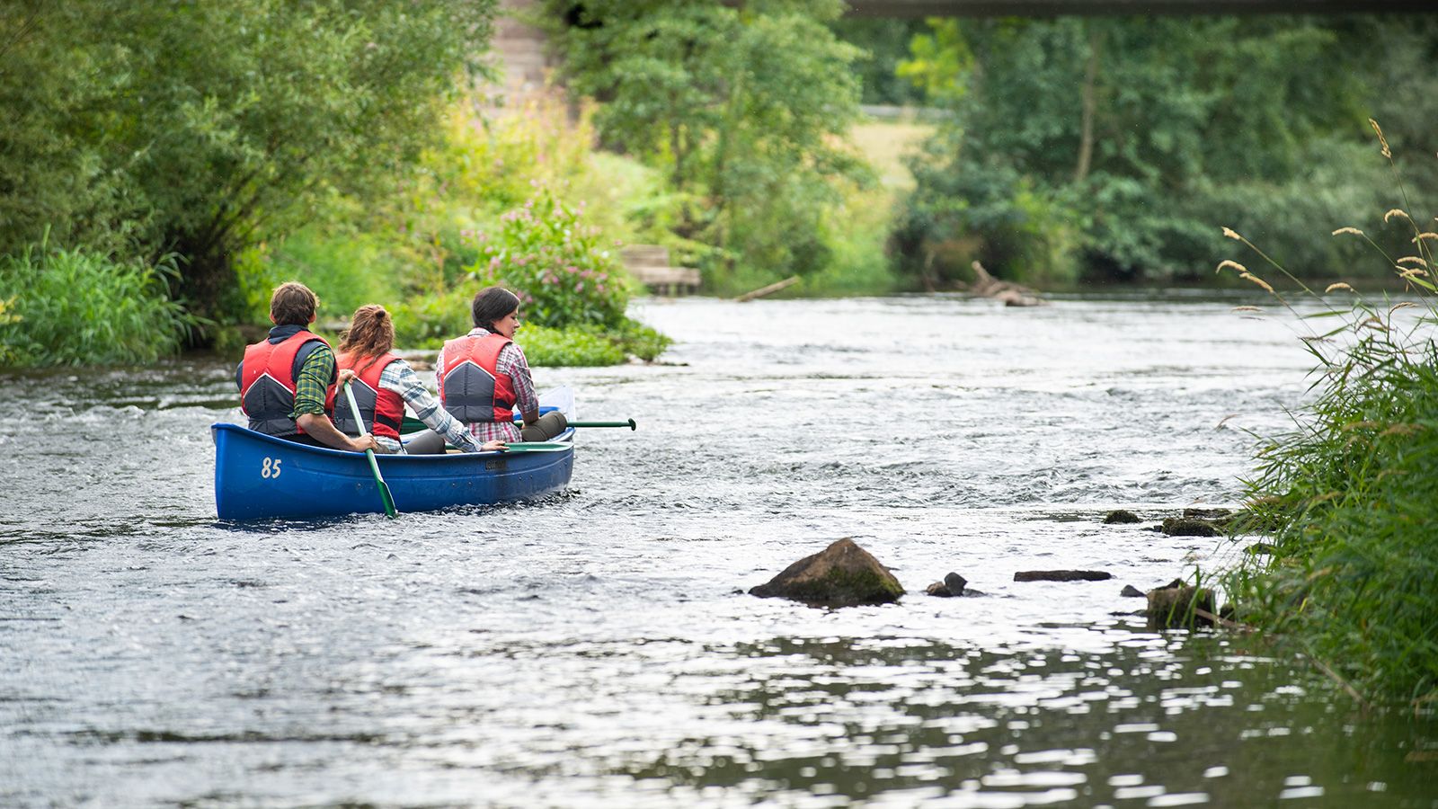 Kanufahren auf der Diemel